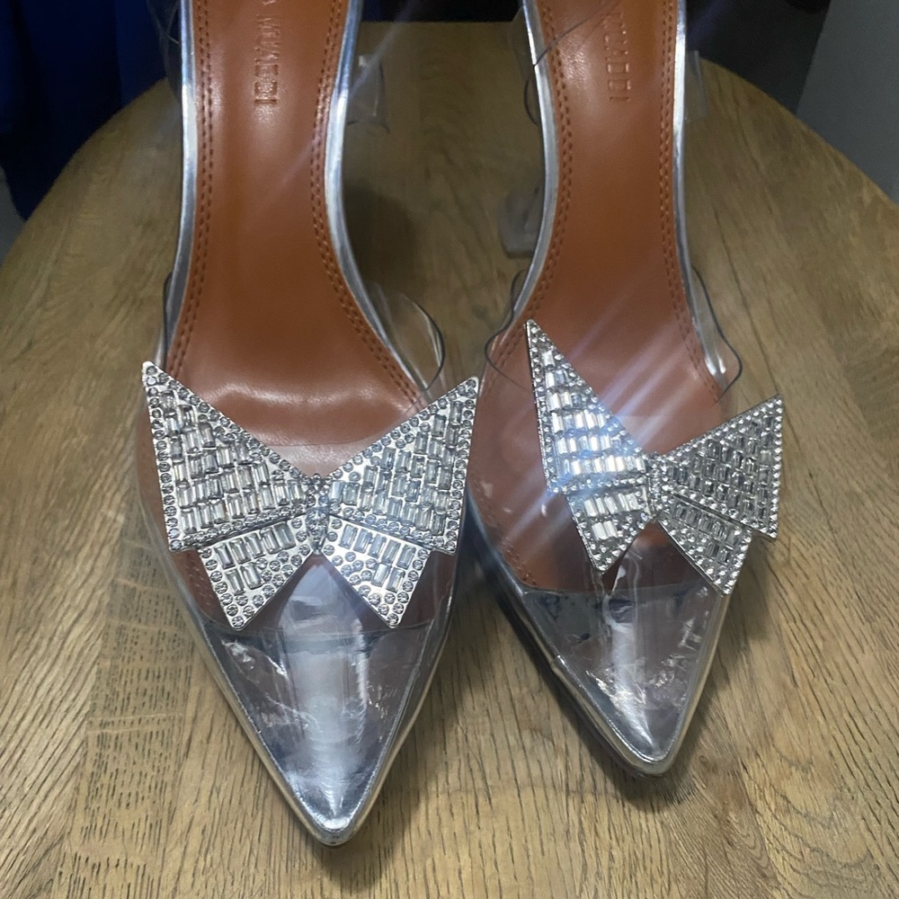 Clear high quality butterfly heels